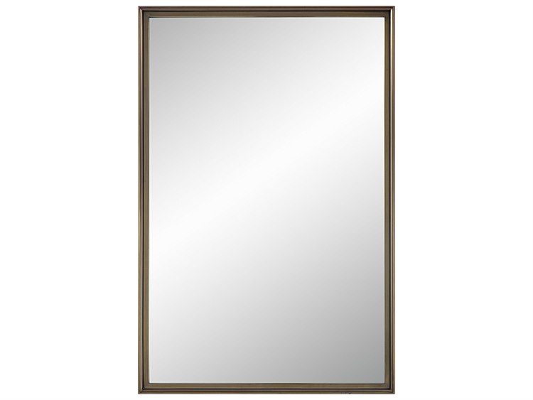 Photos - Other Decoration Renwil Sandcastle Antique Brushed Brass Rectangular Wall Mirror MT2627