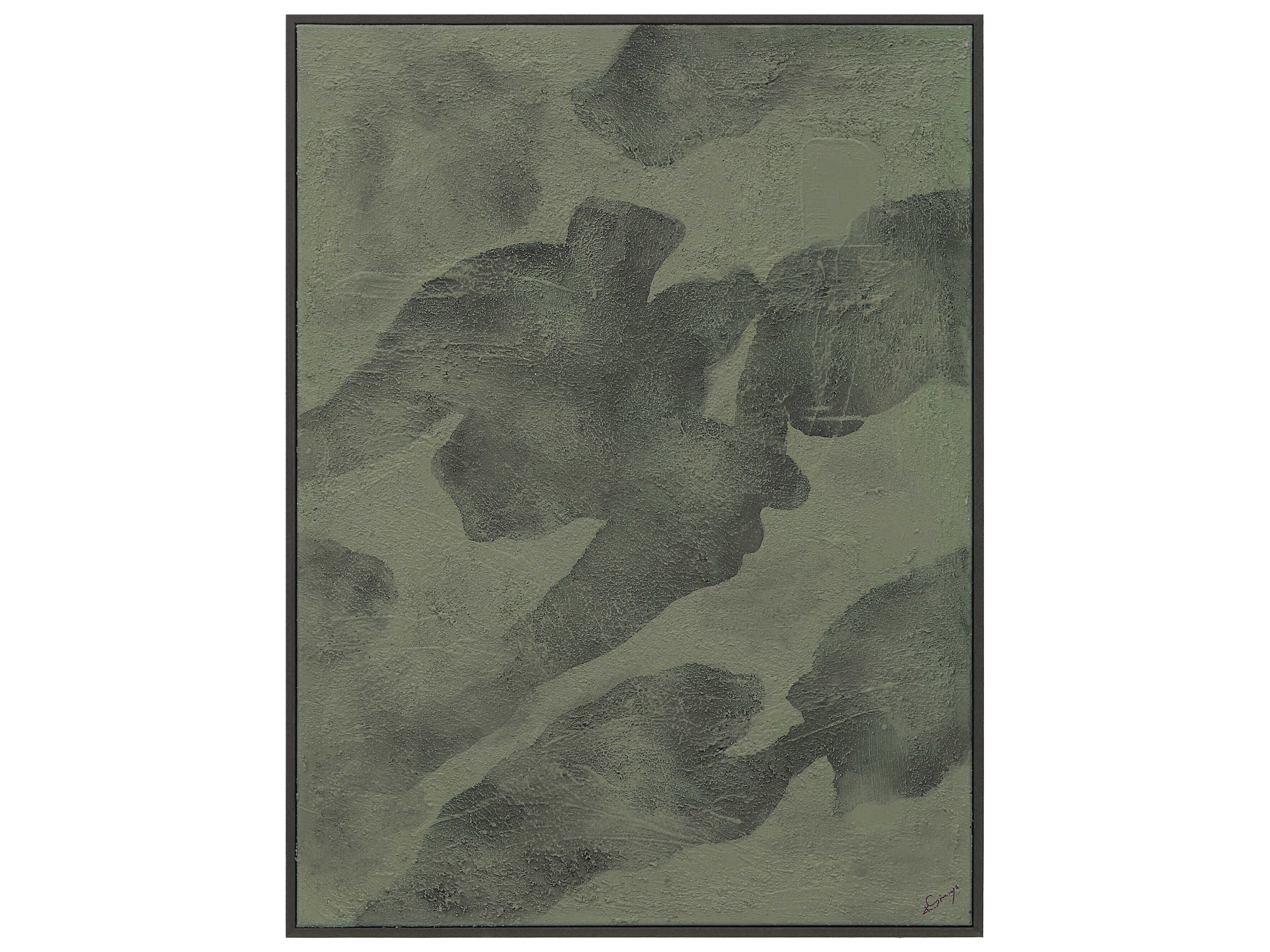 Renwil OL2252 Olivea Multicolor and Charcoal Canvas Art