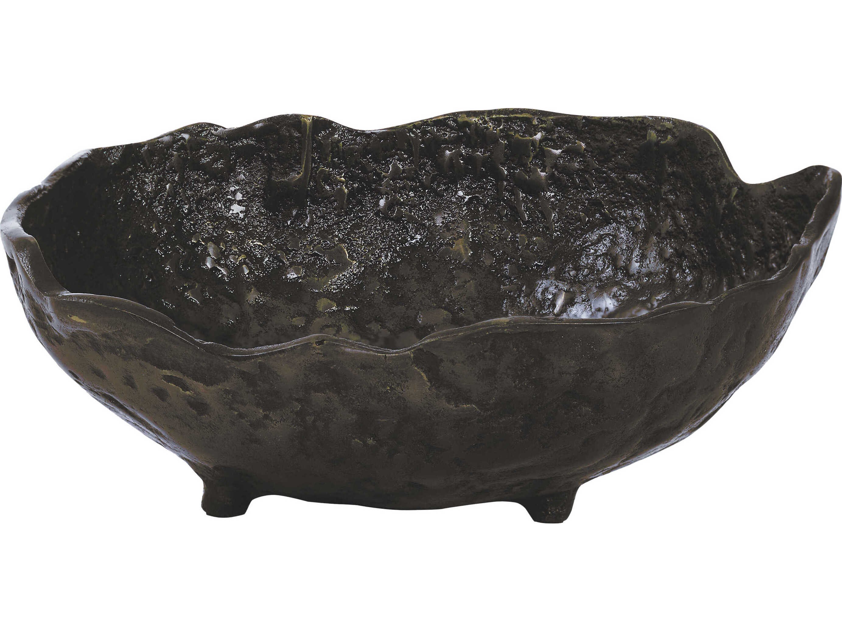 Ren Wil Sparta Large Footed Bowl - Black Antique Finish