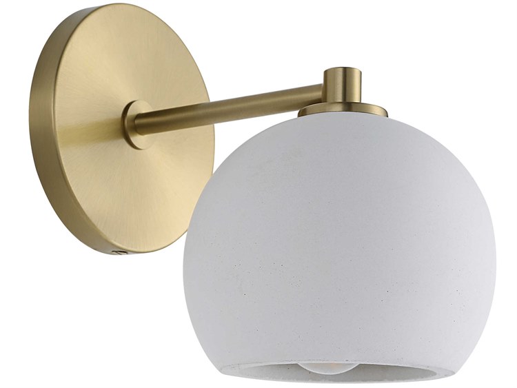 Photos - Chandelier / Lamp Renwil Cela 1-Light Burnished Brass Wall Sconce WS149