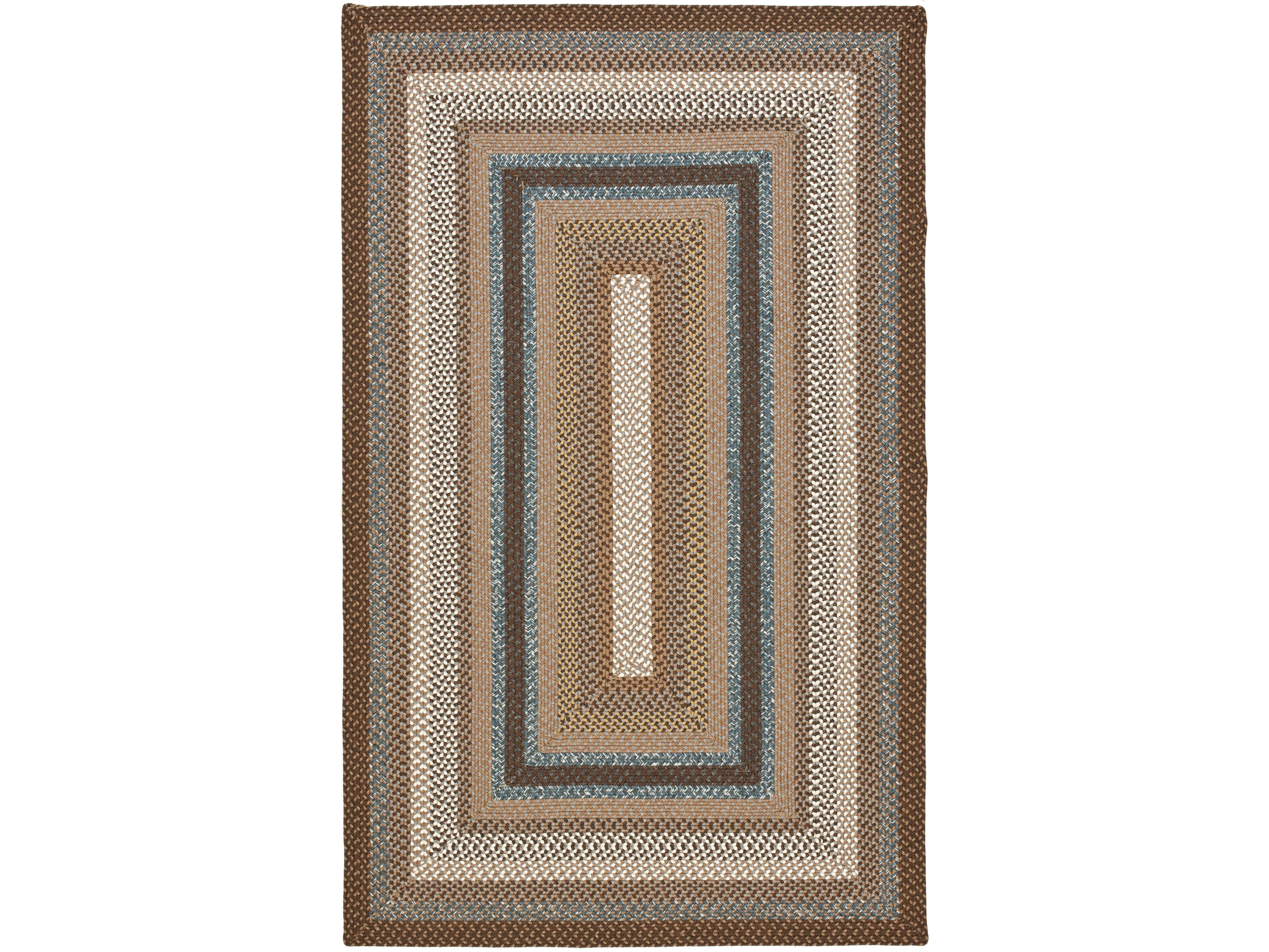 Safavieh Braided Rectangular Brown / Assorted Area Rug S2BRD313AREC