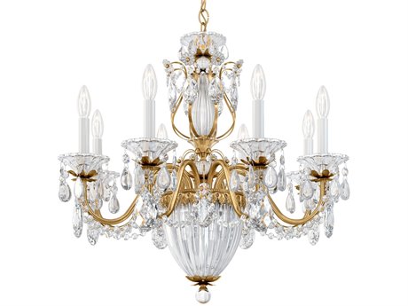 Schonbek Bagatelle 11-Light Silver Crystal Candelabra Chandelier