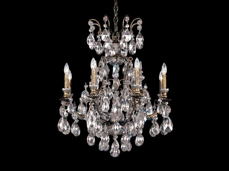 Schonbek 9-Light Bronze Crystal Candelabra Chandelier