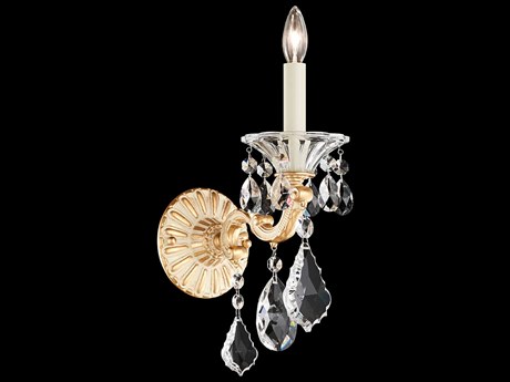 Schonbek La Scala 1-Light Gold Crystal Wall Sconce
