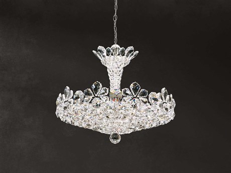 Schonbek Trilliane 15-Light Stainless Steel Silver Candelabra Chandelier