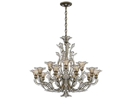 Schonbek Rivendell 16-Light6-Light Gold Crystal Chandelier