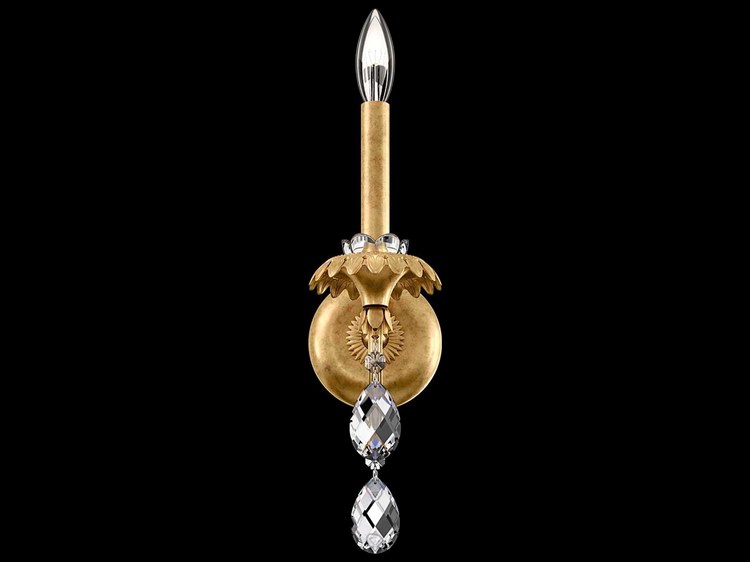 Schonbek Helenia Heirloom Gold 1light Crystal Swarovski Wall Sconce