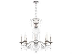 Schonbek Helenia 8-Light Antique Silver Crystal Candelabra