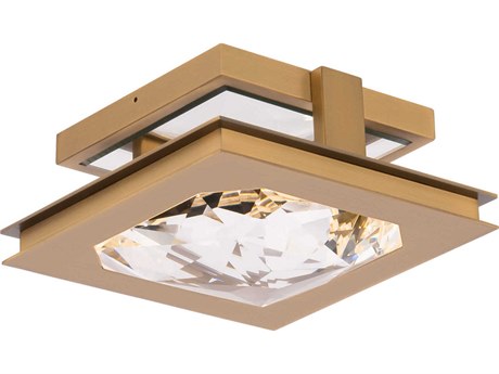 Schonbek Enchante 1-Light Aged Brass Flush Mount