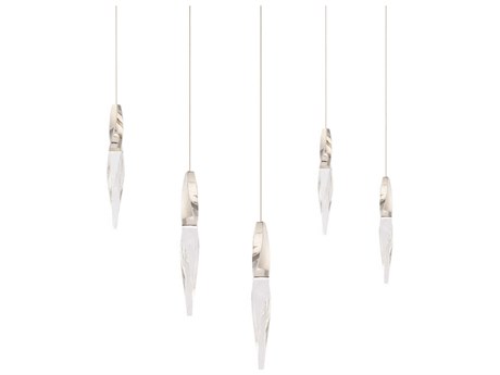 Schonbek Kindjal 5-Light Polished Nickel Linear Island Pendant