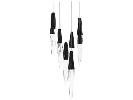 Schonbek Kindjal 9-Light Black Linear Pendant