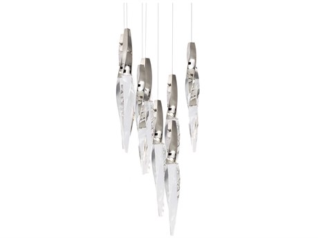 Schonbek Kindjal 9-Light Polished Nickel Linear Pendant