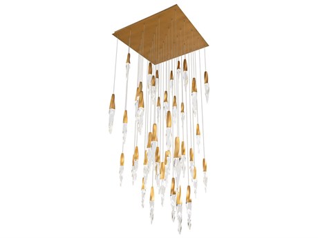 Schonbek Kindjal 41-Light Aged Brass Linear Pendant