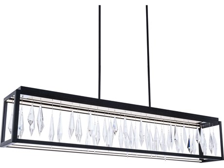 Schonbek Mirage 1-Light Black Linear Island Pendant