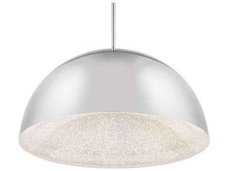Schonbek Stardust 1-Light Polished Nickel Dome Pendant