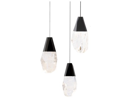 Schonbek Martini 3-Light Black Mini Pendant