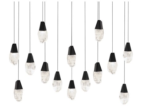 Schonbek Martini 14-Light Black Island Pendant