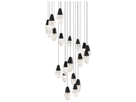 Schonbek Martini 21-Light Black Pendant