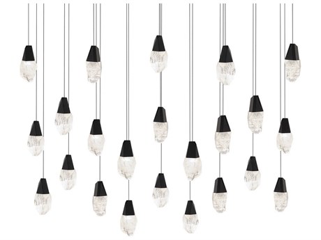 Schonbek Martini 23-Light Black Island Pendant