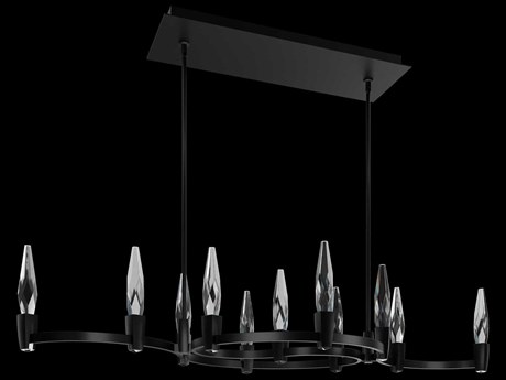Schonbek Twirl Black Linear Island Pendant