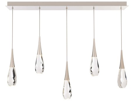 Schonbek Hibiscus 5-Light Polished Nickel Island Pendant