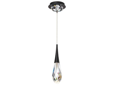 Schonbek Hibiscus 1-Light Black Mini Pendant