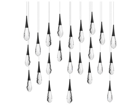 Schonbek Hibiscus 23-Light Black Island Pendant