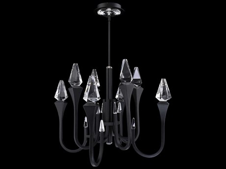 Schonbek Plumeria Black Chandelier