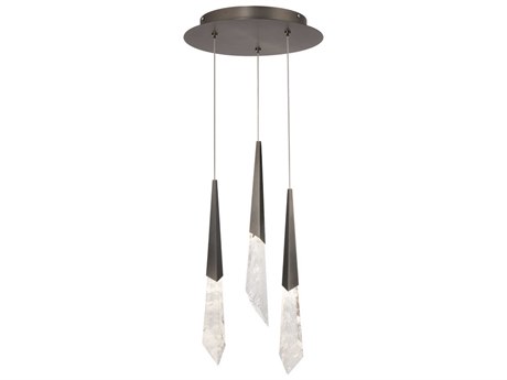 Schonbek Solitude 3-Light Antique Nickel Linear Mini Pendant