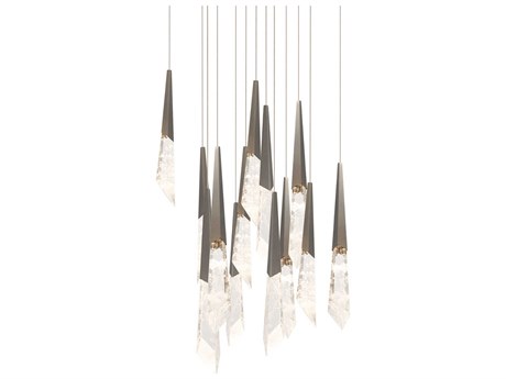 Schonbek Solitude 13-Light Antique Nickel Linear Pendant