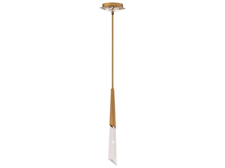 Schonbek Solitude 1-Light Aged Brass Linear Mini Pendant