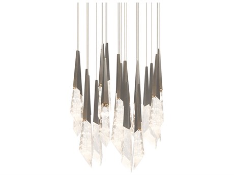 Schonbek Solitude 21-Light Antique Nickel Linear Pendant