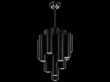 Schonbek Tamara Black Cylinder Pendant