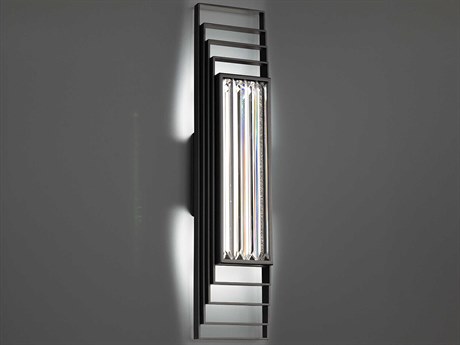 Schonbek Terrace 1-Light Black Wall Sconce