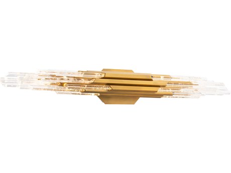 Schonbek Organza 1-Light Aged Brass Vanity Light
