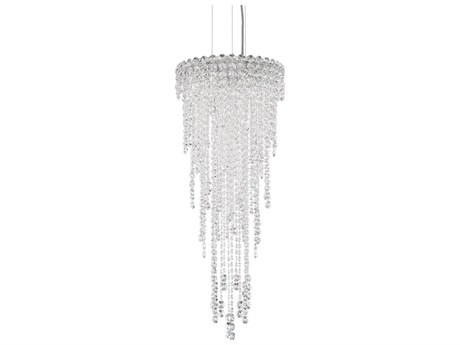 Schonbek Chantant 4-Light Stainless Steel Crystal Pendant