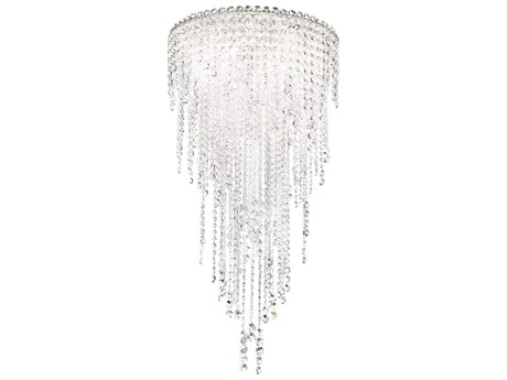 Schonbek Chantant 5-Light Stainless Steel Crystal Pendant