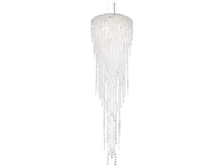 Schonbek Chantant 5-Light Stainless Steel Crystal Pendant