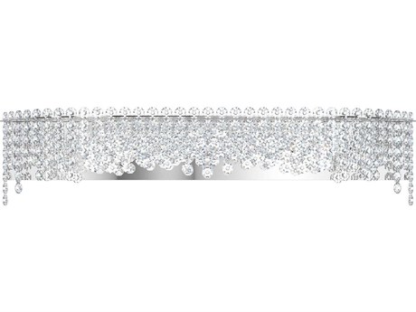 Schonbek Chantant 6-Light Stainless Steel Crystal Vanity Light