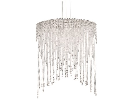 Schonbek Chantant 8-Light Stainless Steel Crystal Island Pendant