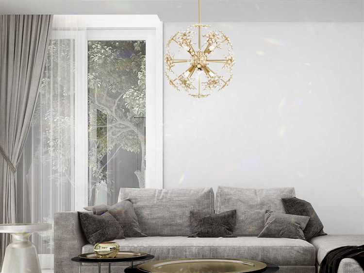 Esteracae 6 Light 120V Pendant in Jet Black with Clear Radiance Crystal main image 1