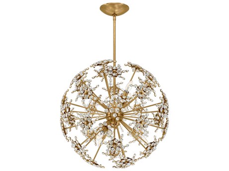 Schonbek Esteracae 6-Light Silver Crystal Sputnik Pendant