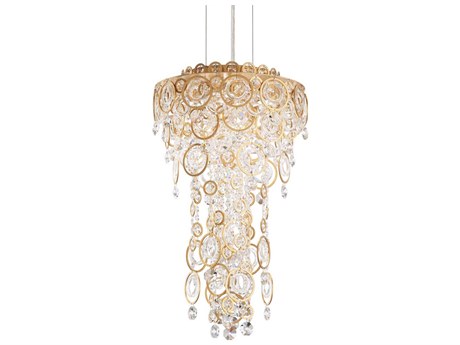 Schonbek Circulus 4-Light Gold Crystal Pendant