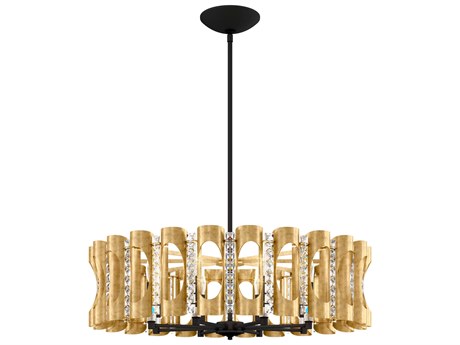 Schonbek Twilight 8-Light Black Crystal Chandelier