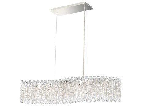 Schonbek Sarella 7-Light Silver Crystal Island Pendant