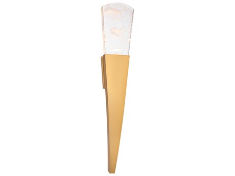 Schonbek Embrace 1-Light Aged Brass Crystal LED Wall Sconce