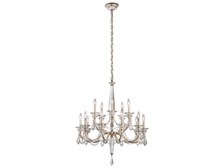 Schonbek Verona 15-Light Silver Crystal Candelabra Chandelier