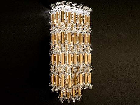 Schonbek Tahitian 1-Light Heirloom Gold Crystal LED Wall Sconce