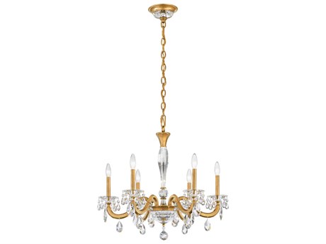 Schonbek San Marco 6-Light Clear Crystal Candelabra Chandelier