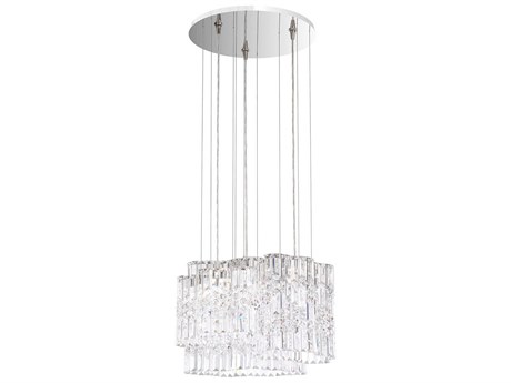 Schonbek Selene 6-Light Stainless Steel Crystal LED Pendant